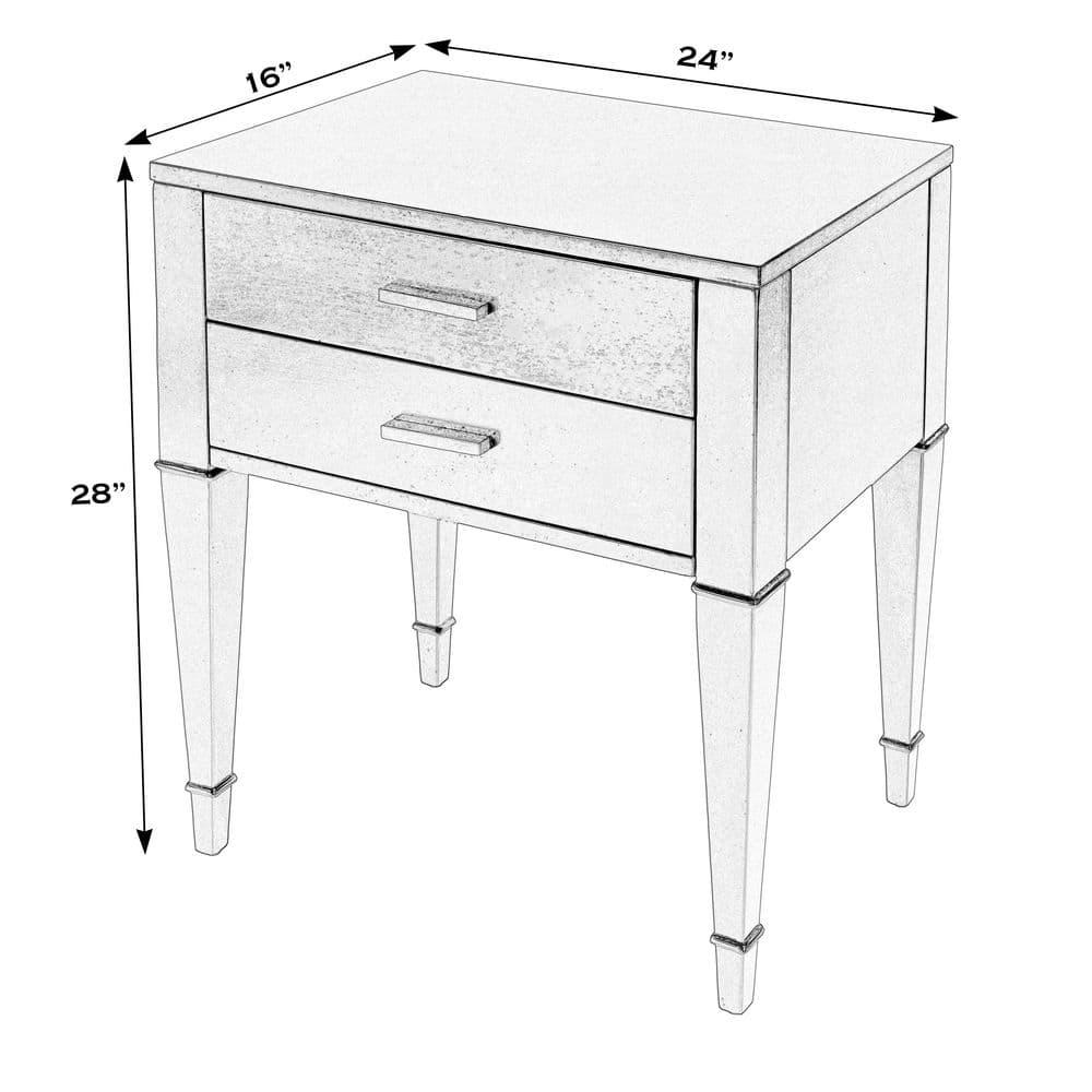 Butler Specialty Company Kai 2 Drawer End Table - Black Licorice