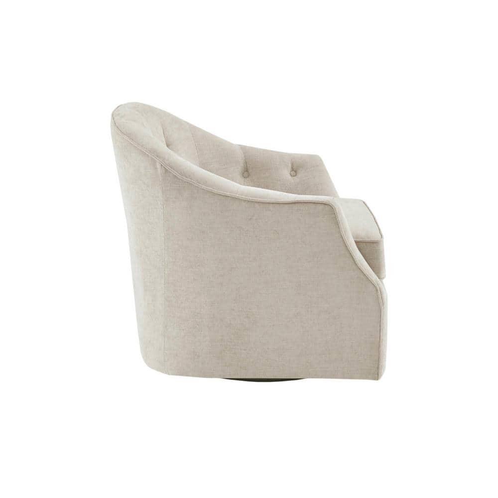 Madison Park Calvin Swivel Chair with Natural Finish MP103-1072
