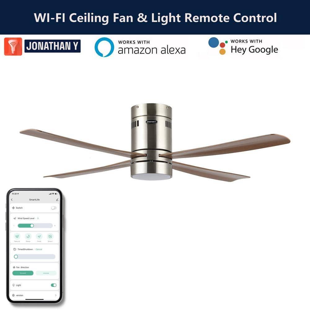 Jonathan Y Theo 52'' Ceiling Fan with LED Lights