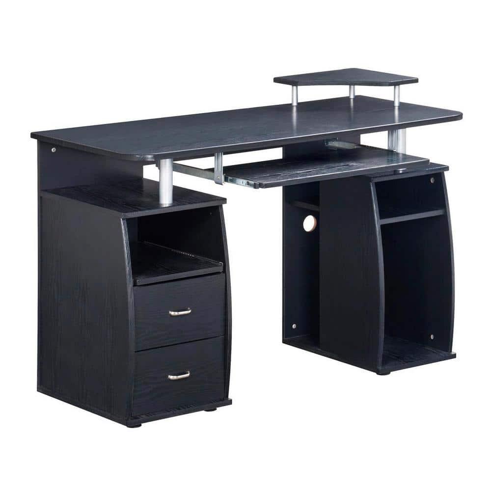 Techni Mobili Complete Computer Workstation Desk with Storage, Espresso RTA-8211-ES18