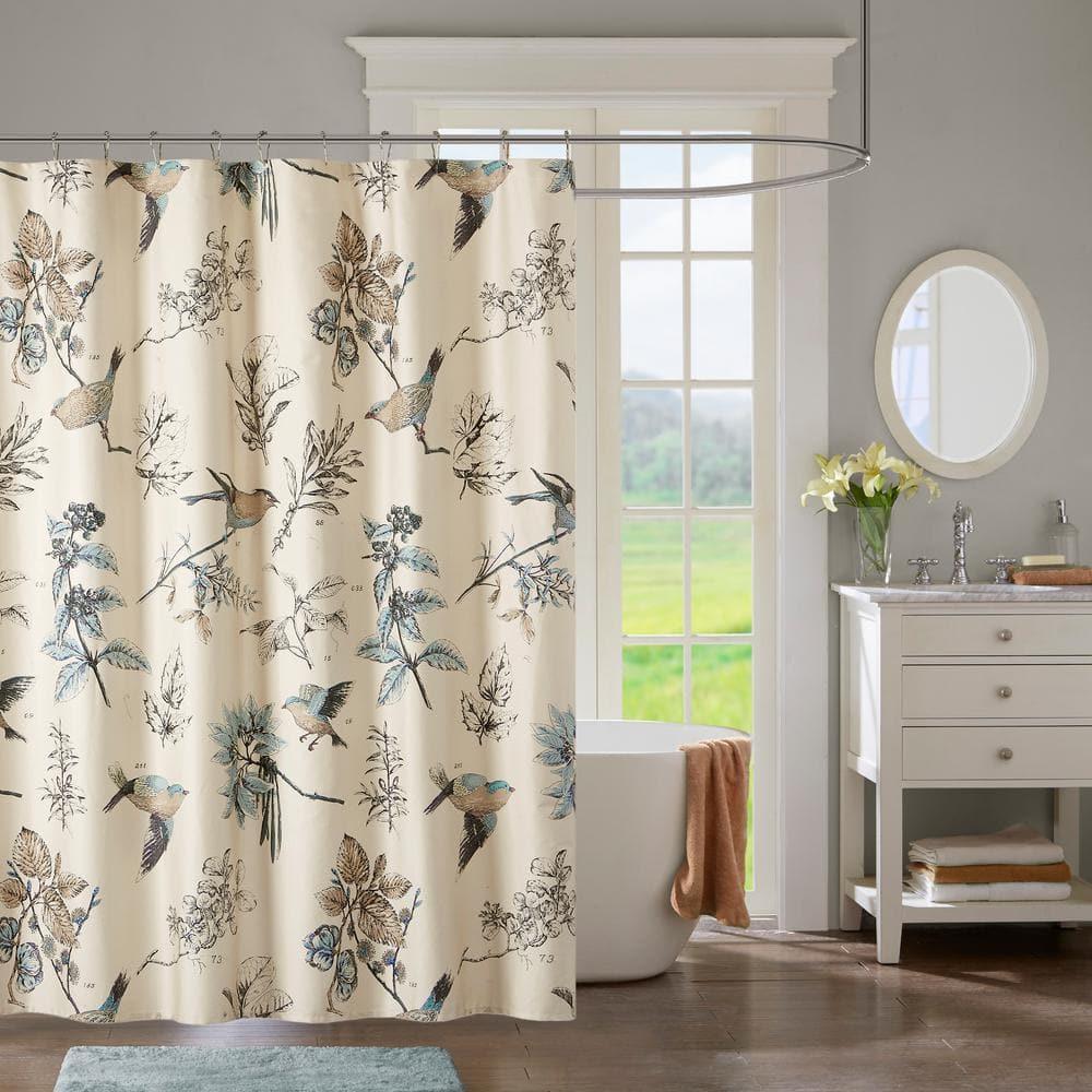 Madison Park Quincy 100% Cotton Single Shower Curtain