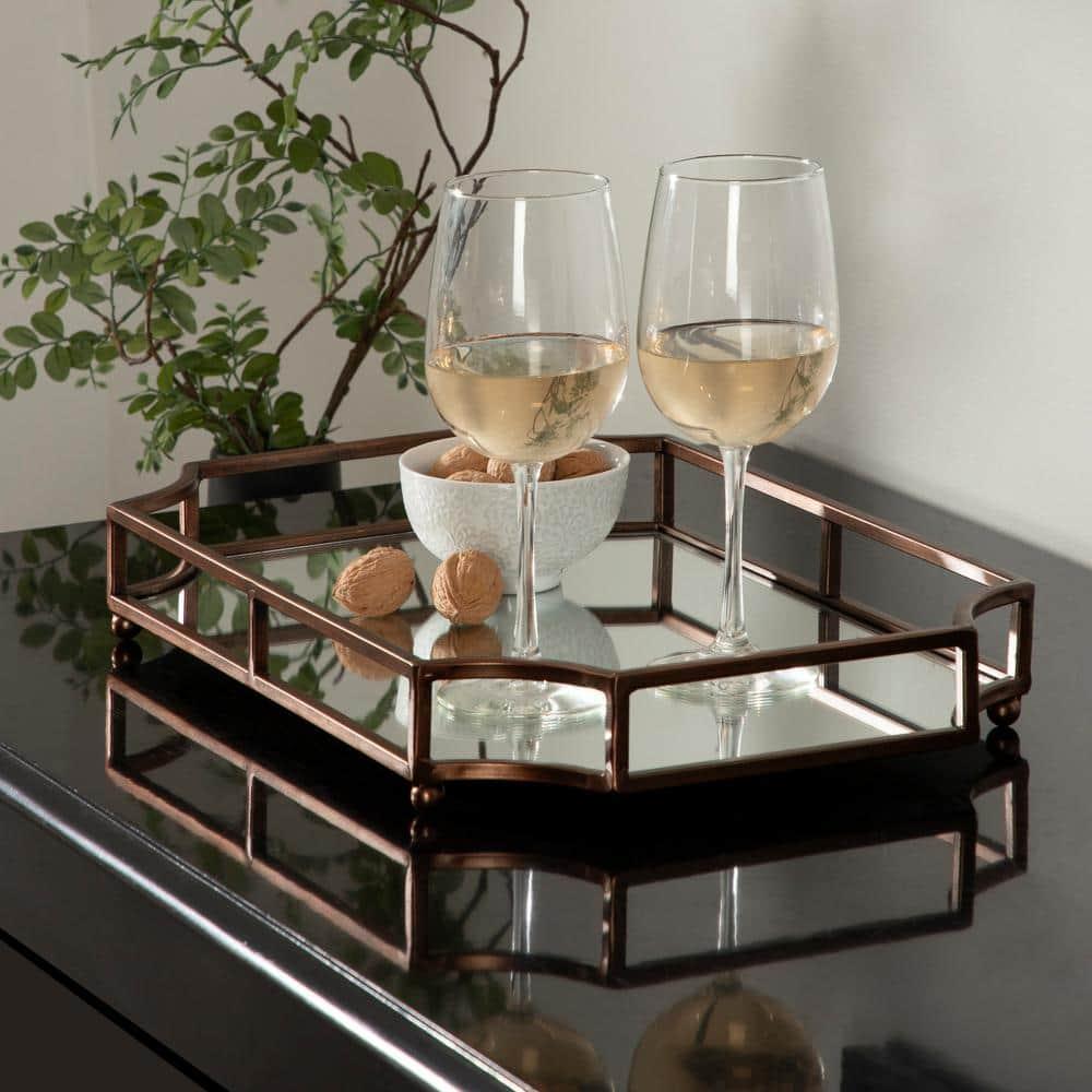Kate and Laurel Ciel Tray, 19x13x3, Bronze