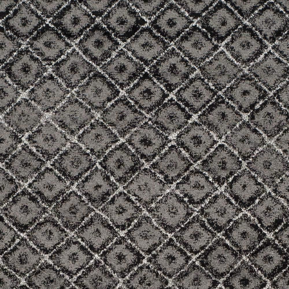 Adirondack ADR110 Machine Made Indoor Area Rug - Black/Silver - 9'x12' - Safavieh
