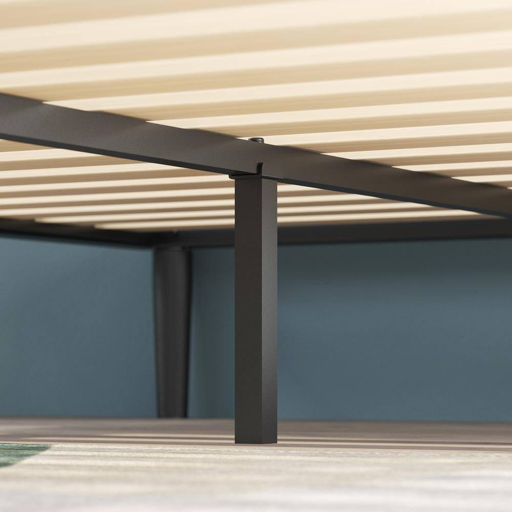 Zinus Parker Metal Platform Bed, Charcoal, Twin