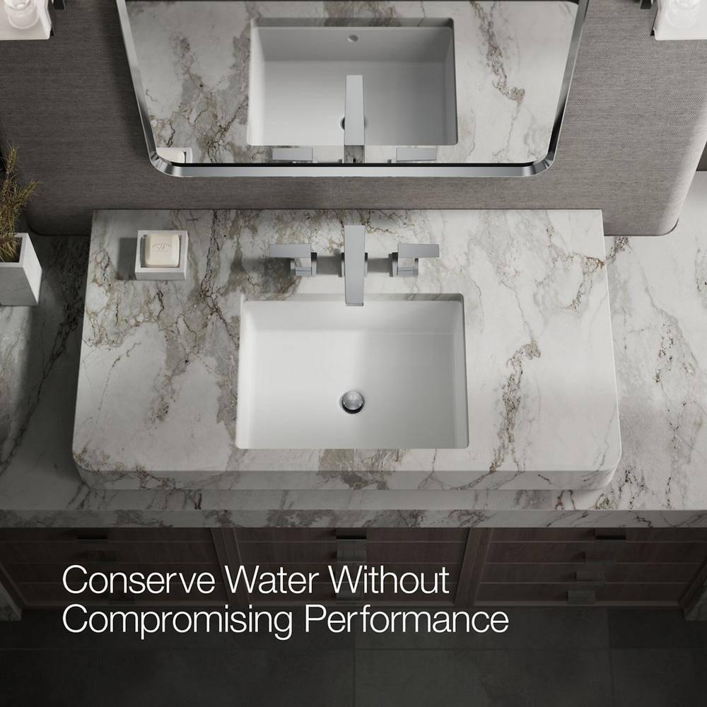 Kohler Honesty Widespread Bathroom Faucet with Pop-Up Drain Assembly, 3-Hole 2-Handle Bathroom Sink Faucet, 1.2 gpm