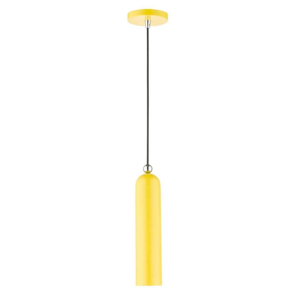 Livex Lighting Ardmore 1 - Light Pendant in  Shiny Yellow