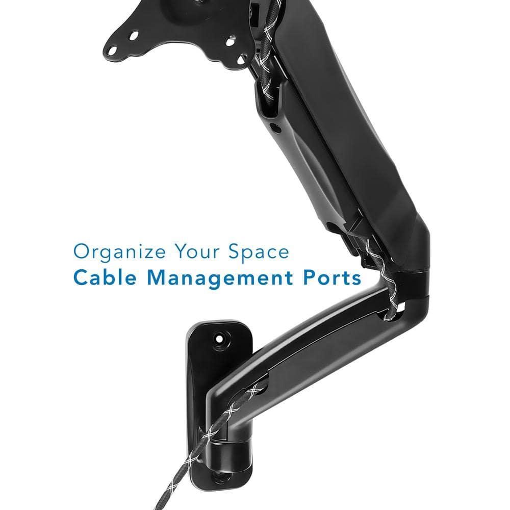 Mount-it Mount-It Wall Mount Monitor Arm, Full Motion Gas Spring Arm Fits 13 - 32 in Screens For Camper RV