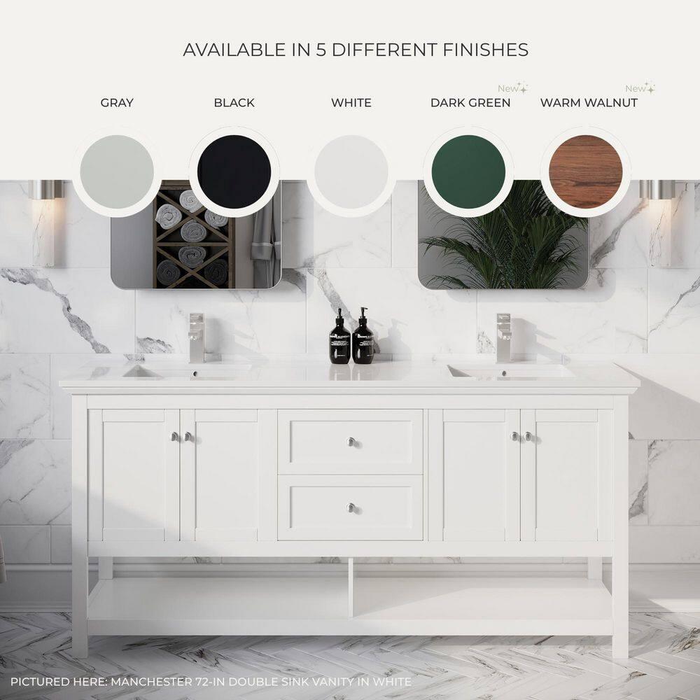 Manchester 24" Freestanding Single Sink Bathroom Vanity with Integrated Sink (Faucet Not Included)