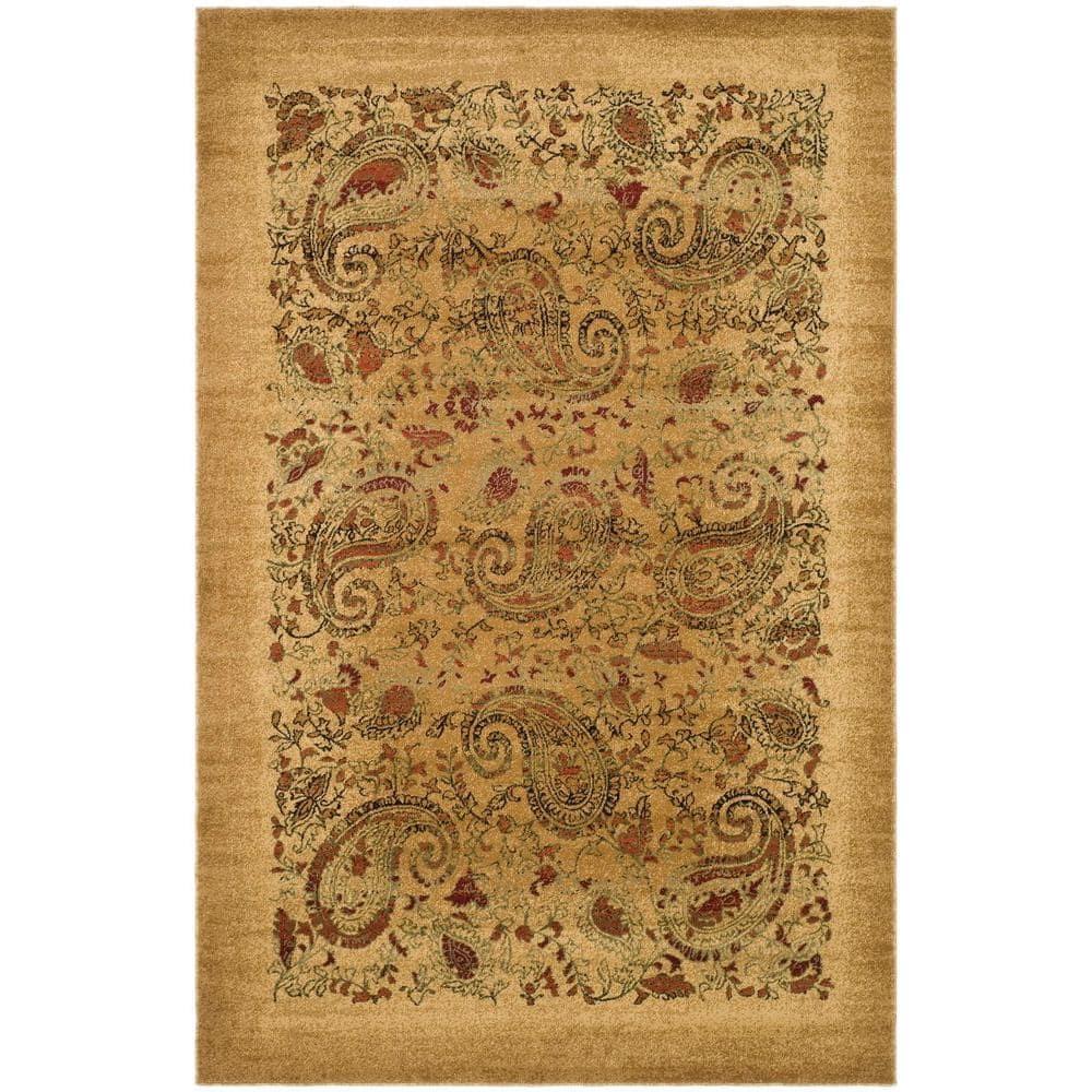 Lyndhurst LNH224 Power Loomed Area Rug - Beige/Multi - 6'x9' - Safavieh
