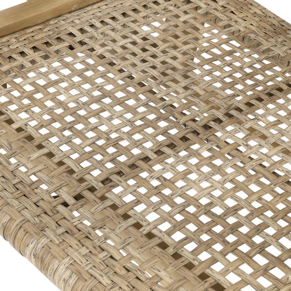 Noble House Outdoor Dining Chair - Polyethylene - Set of 2 - Light Brown
