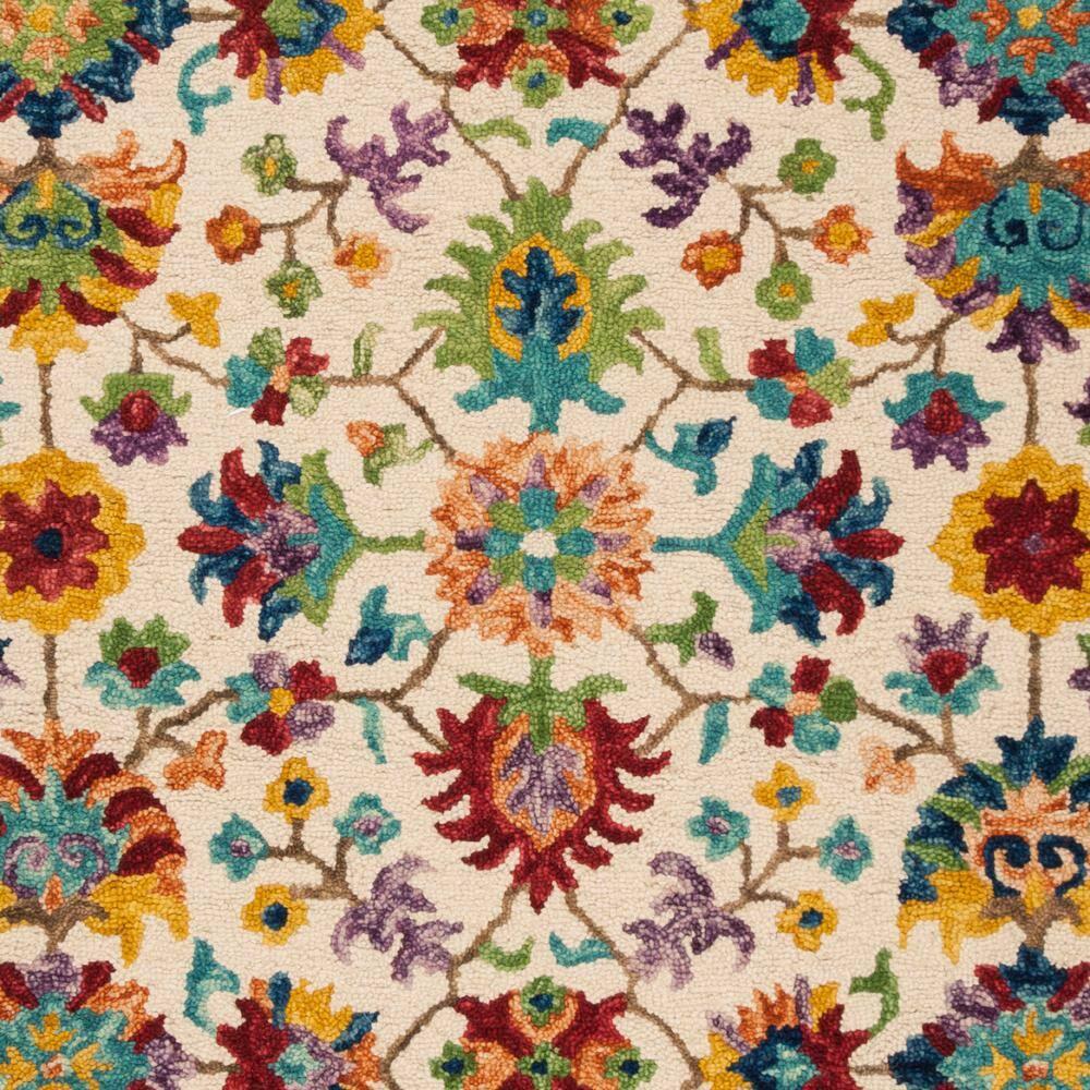 Aspen APN509 Hand Tufted Indoor Area Rug - Ivory/Blue - 8'x10' - Safavieh