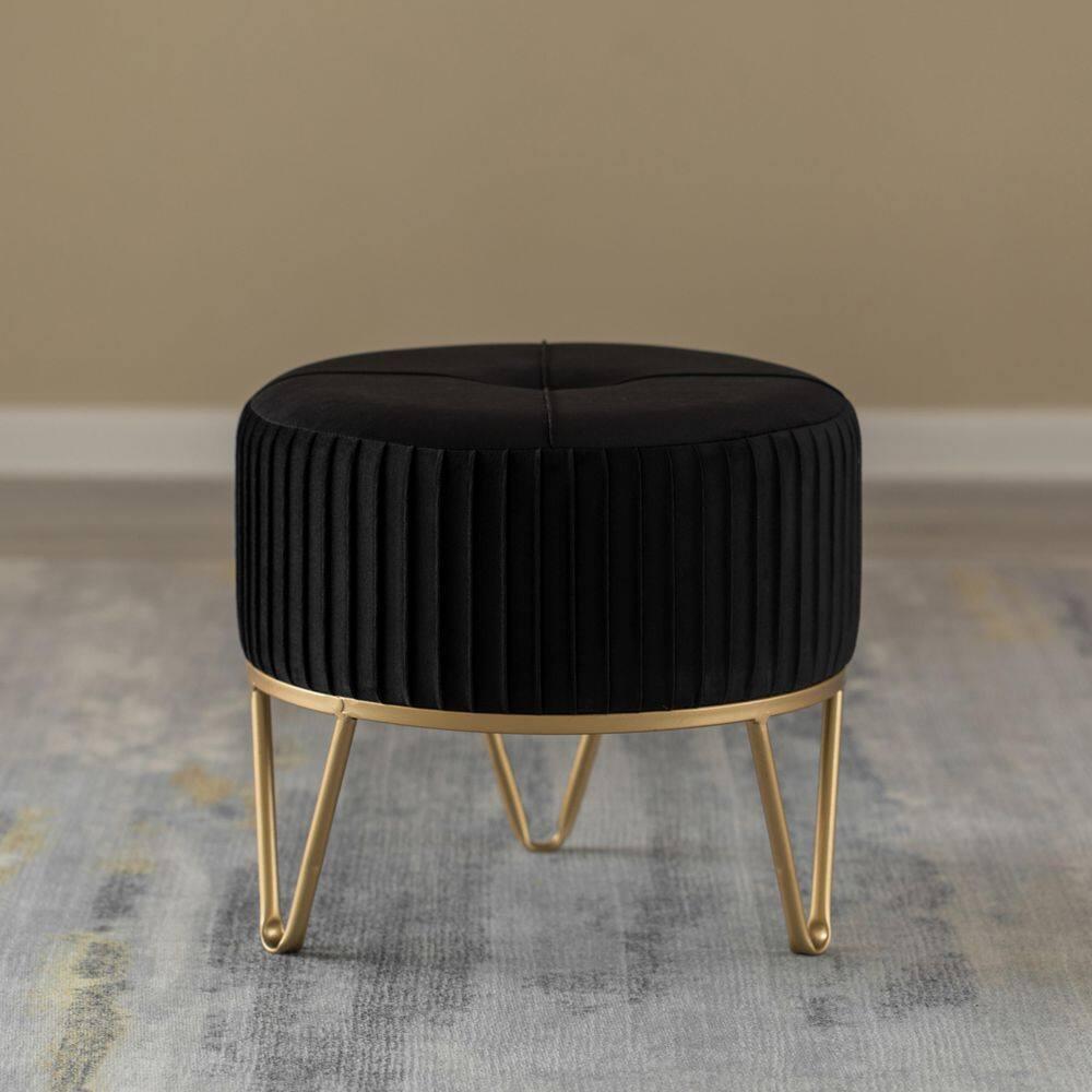 Everly Quinn Presten Upholstered Ottoman