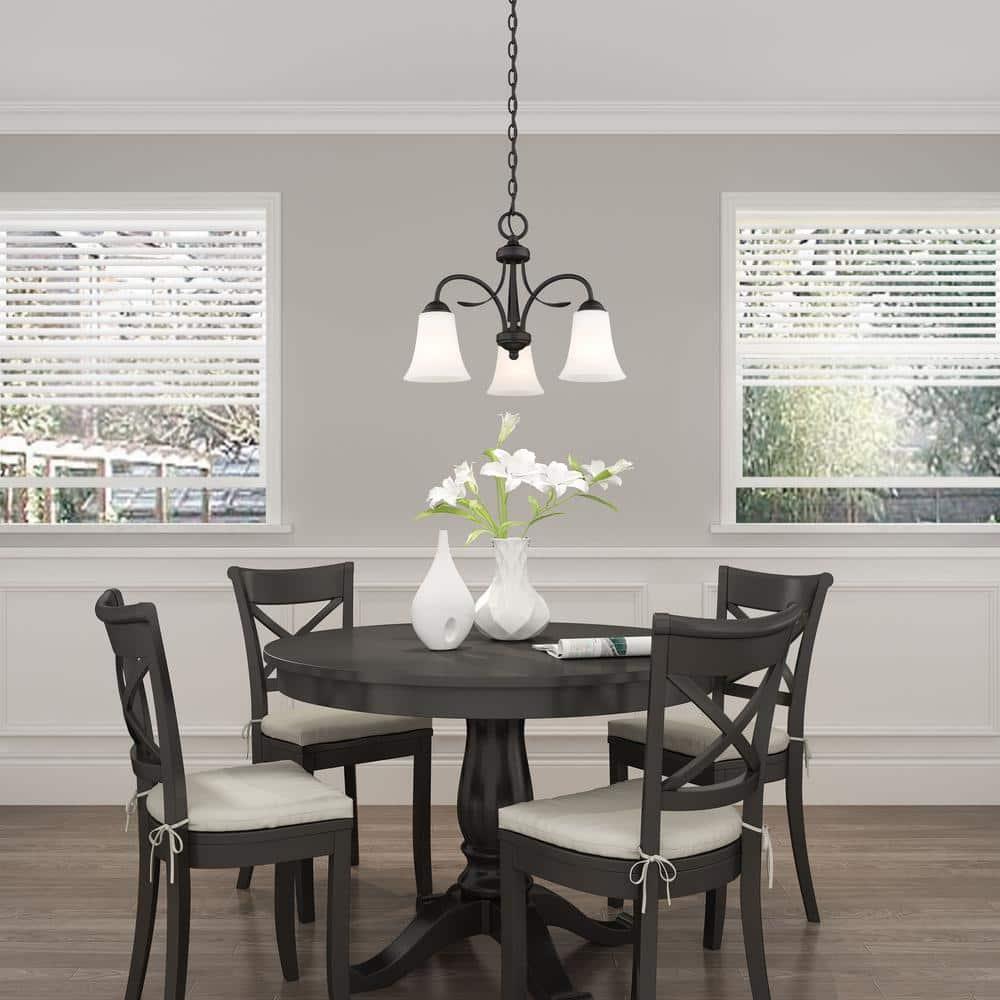 Livex Lighting Ridgedale 3 - Light Flush Mount in  Black