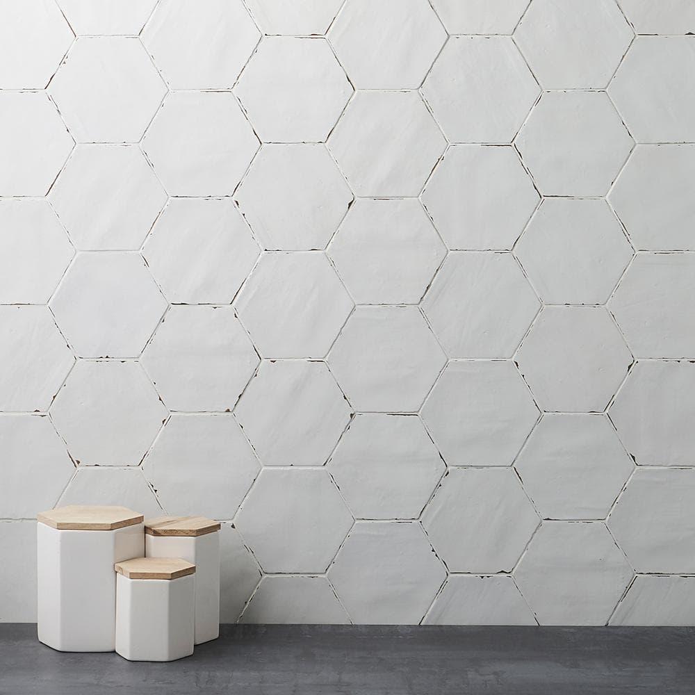 Bond Tile Palo Alto Hex 6" Hexagon Handmade Look Porcelain Floor and Wall Tile (5.38 Sq. Ft. / Case)