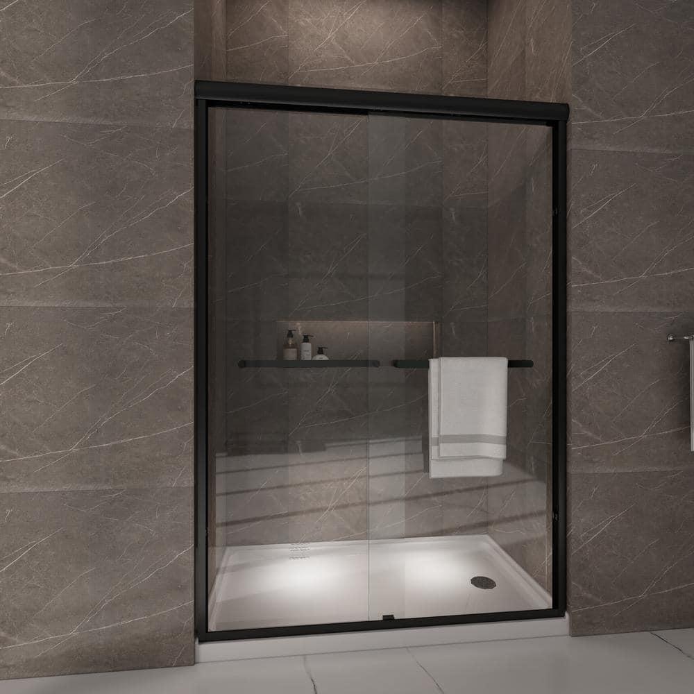 CKB 60 in. L x 32 in. W Right Drain Shower Base, Single Threshold Shower Pan with Slip Resistant Textured Surface, White