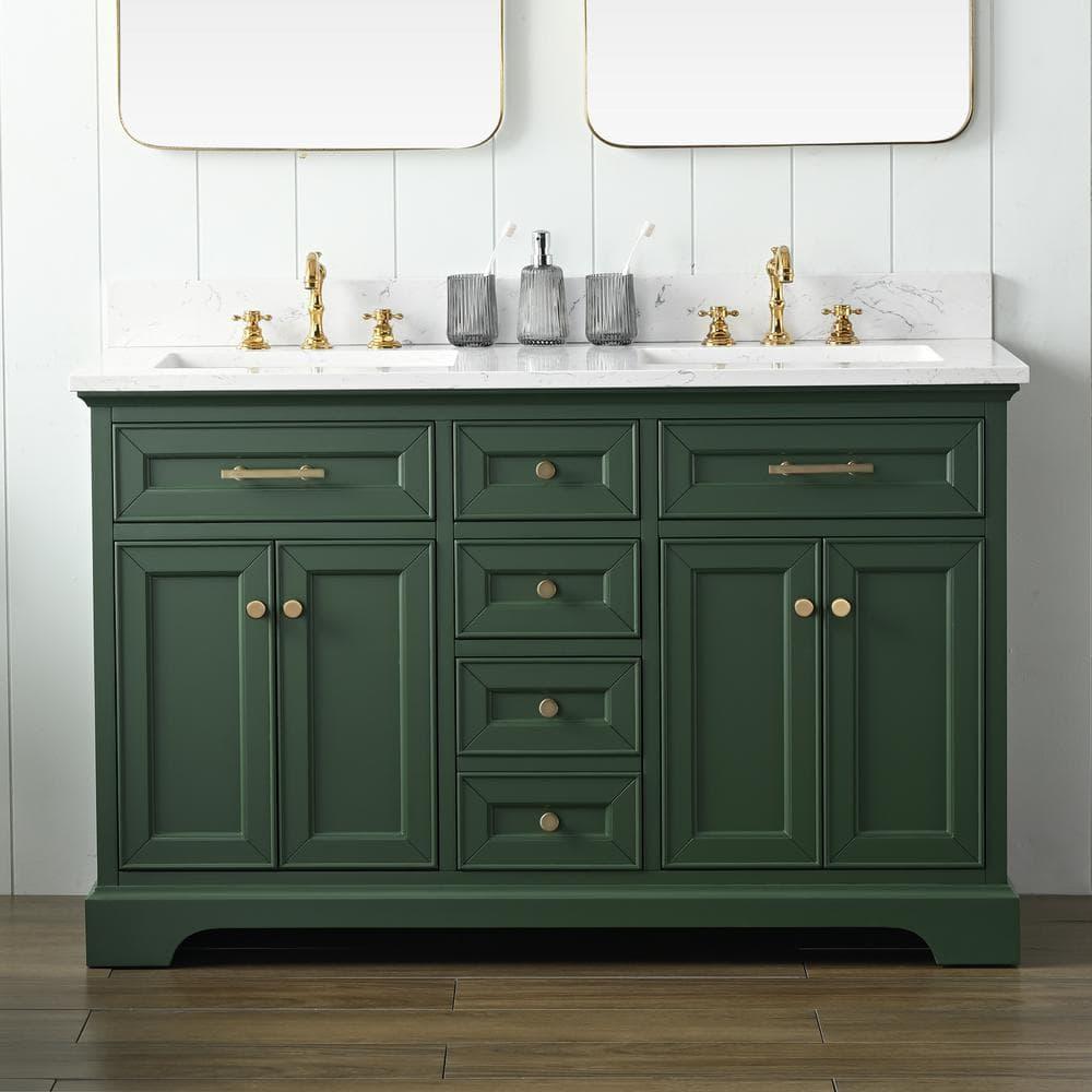 Sudio Design Thompson 54" W Double Bathroom Vanity & Reviews | Perigold
