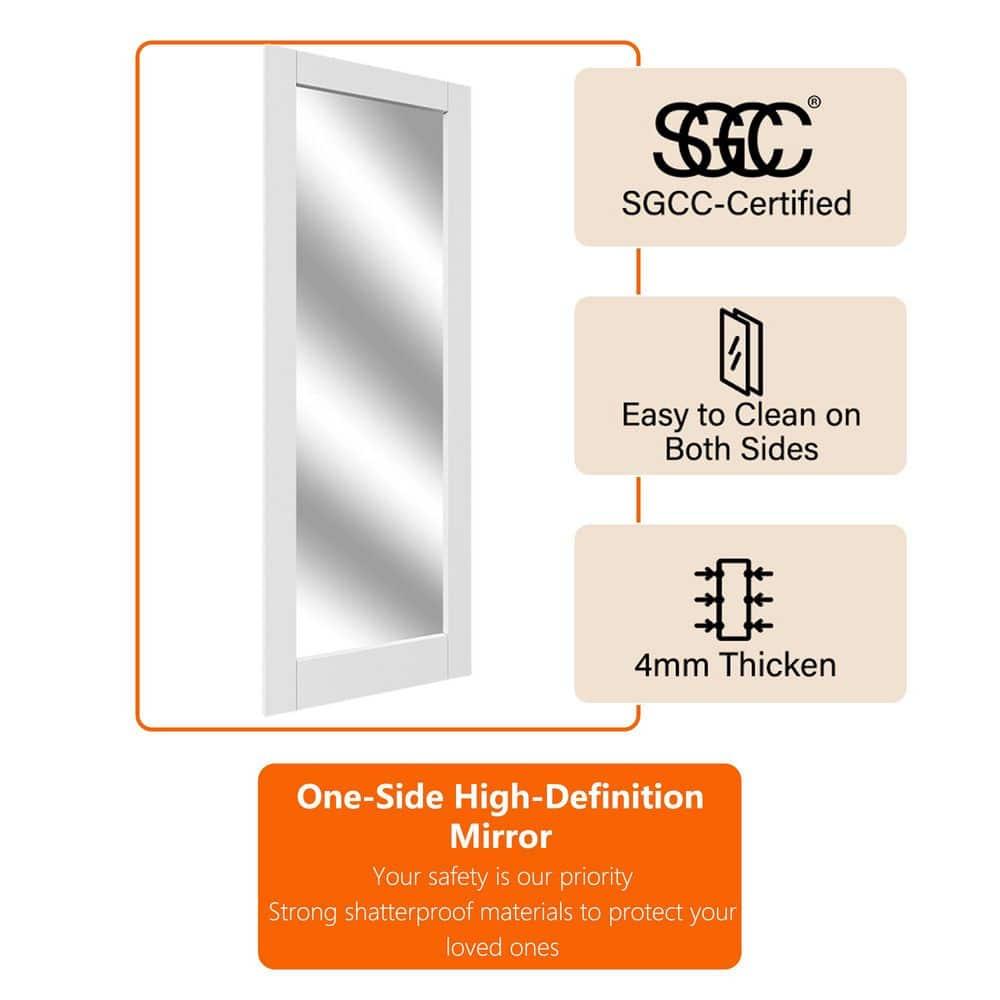 ARK DESIGN 1 Lite Mirrored Prefinished Door Slab Solid Manufactured Wood Core Standard Door