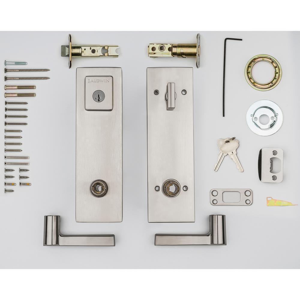 183SPExSPL SQR 15 SMT RCAL RCS CP Spyglass Entrance with Spyglass - Satin Nickel