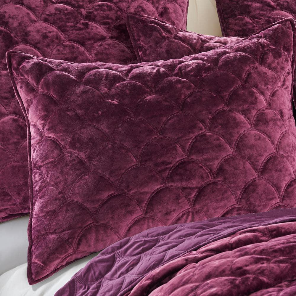 Ellora Velvet Full/Queen Quilt Purple - Birch Hill by Levtex Home
