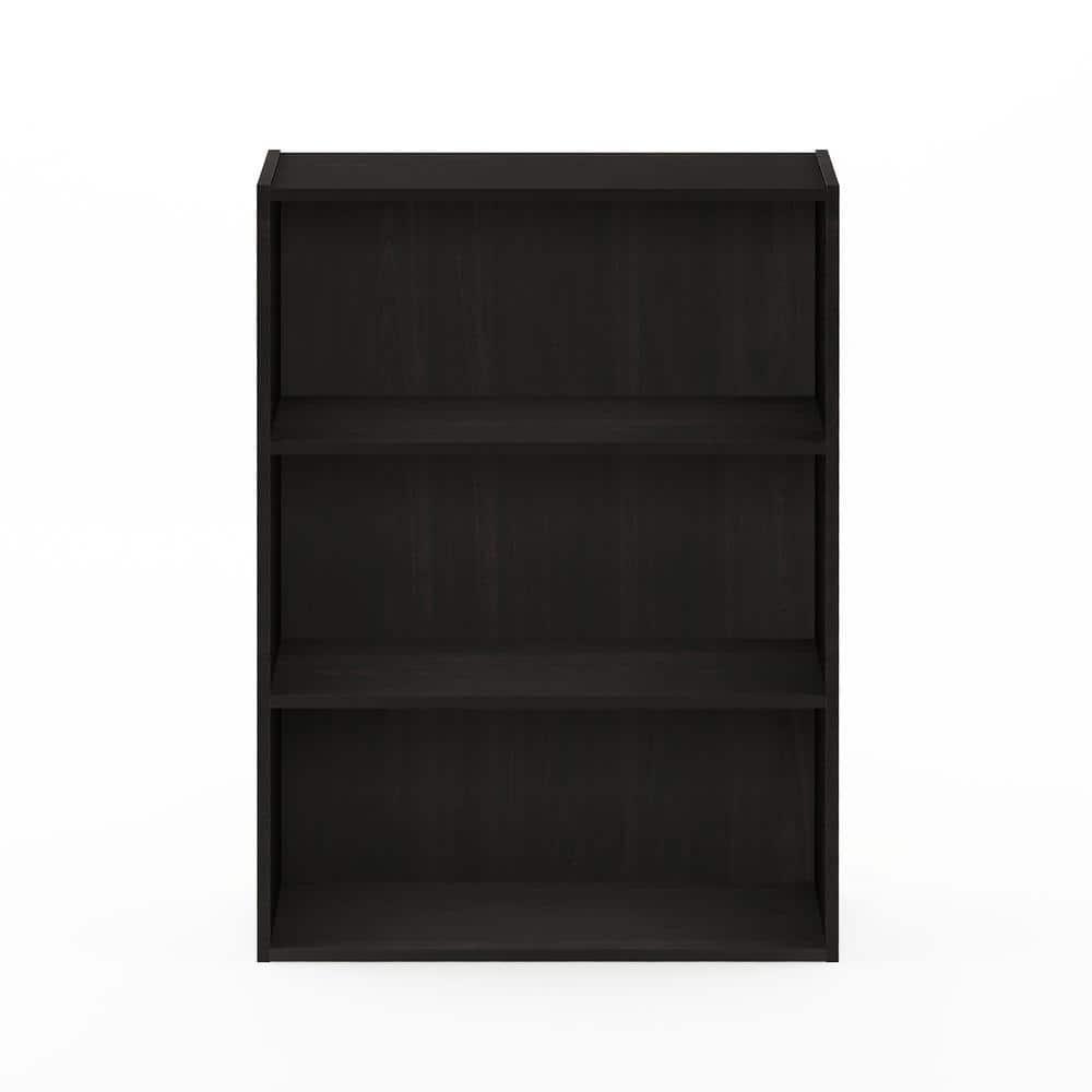 Furinno Easy Assembly 3 Cube Decorative Bookshelf Storage Display Cabinet 3-Tier Multi-functional Open Shelf,Espresso