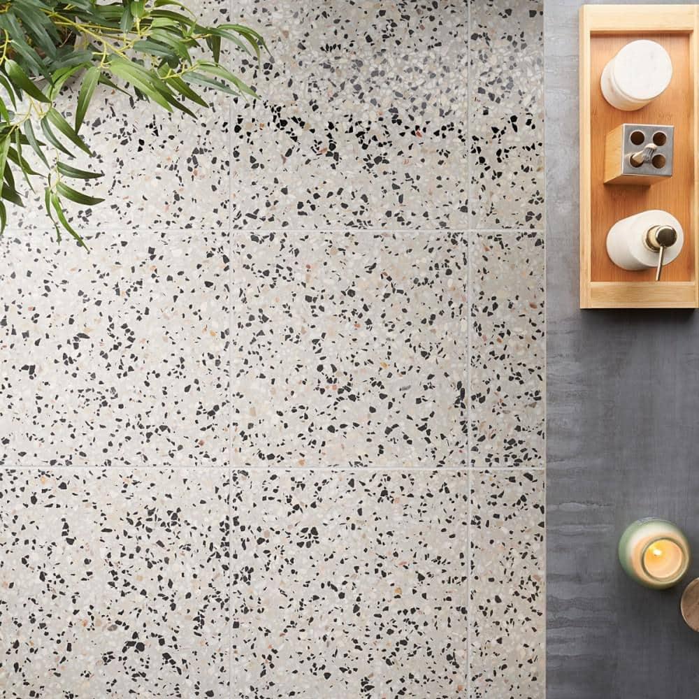 Durham 16.14 in. x 16.14 in. Polished Terrazzo Floor and Wall Tile (3.61 Sq. Ft. / Case)