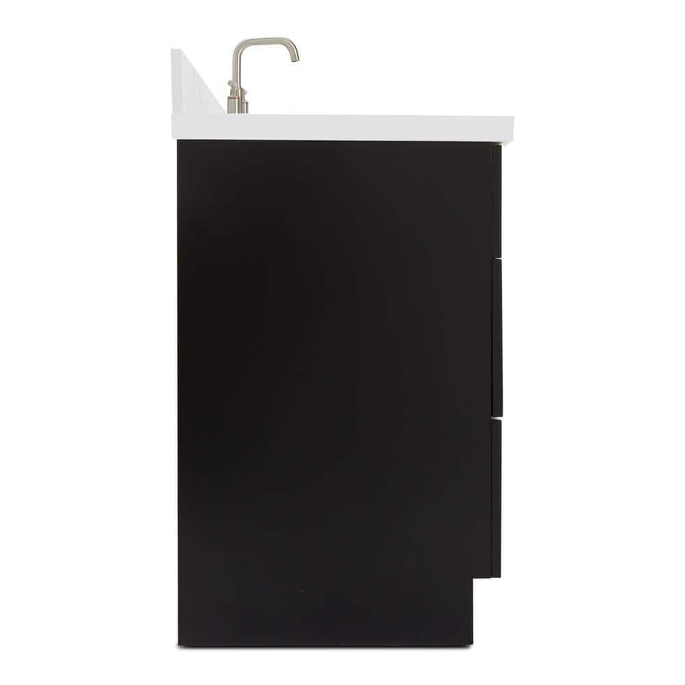 Ariel F055s-Wq-Vo Hamlet 55" Freestanding Single Basin Vanity Set - Black
