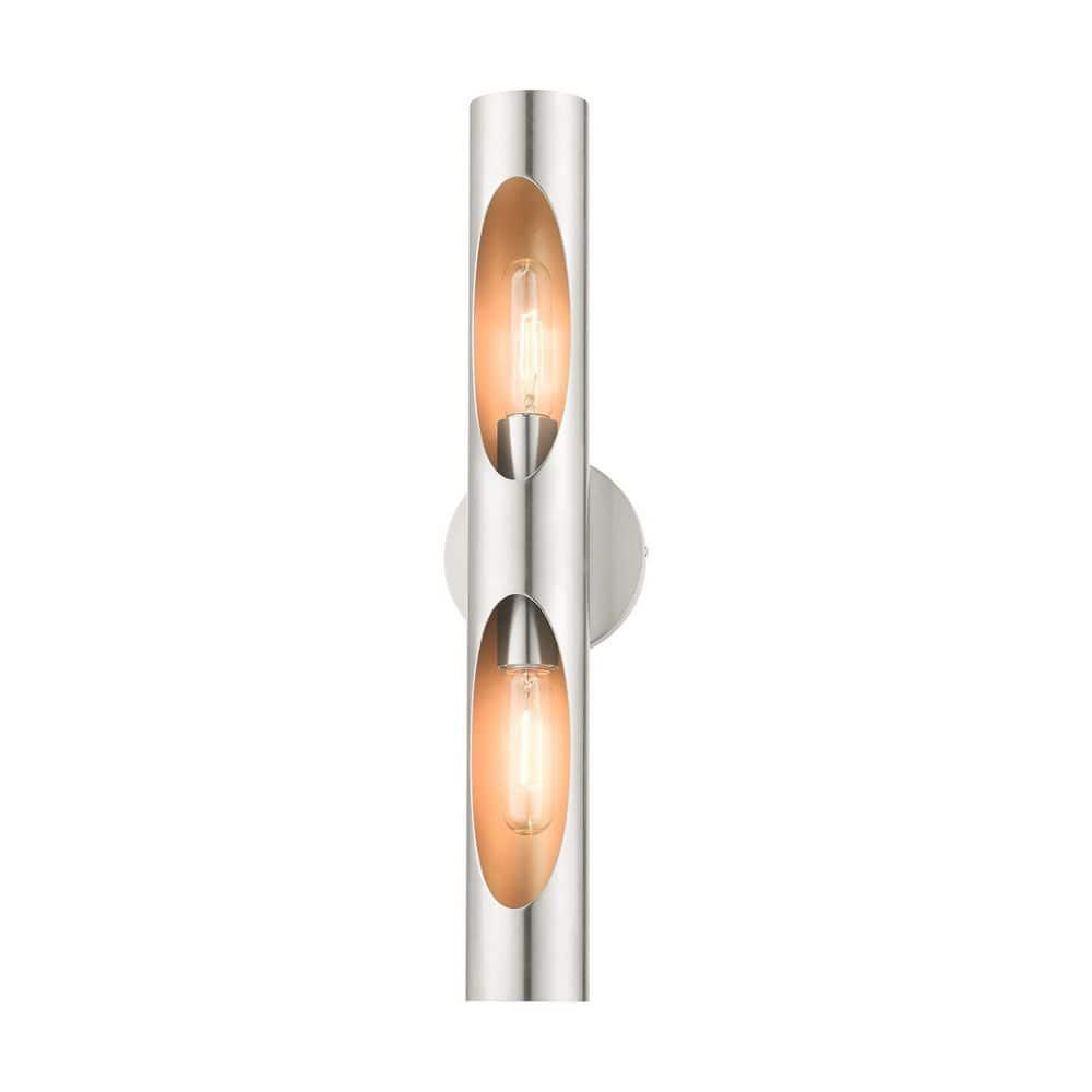 Livex Lighting Novato 2 - Light Wall Light in  Brushed Nickel