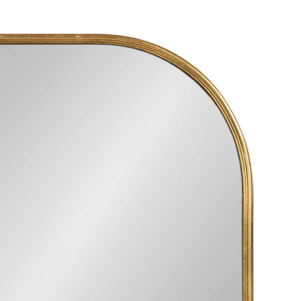 36" x 24" Caskill Framed Arch Wall Mirror Gold - Kate & Laurel All Things Decor