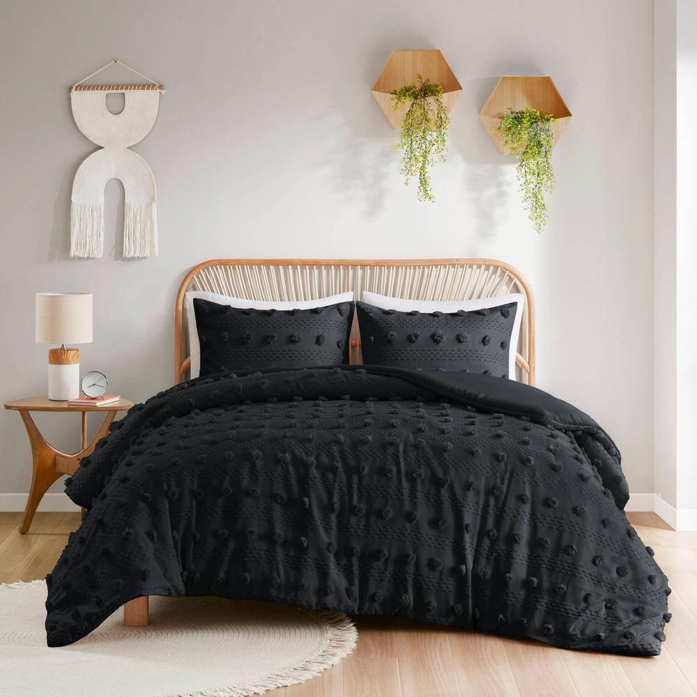 Intelligent Design Clip Jacquard Duvet Cover Set