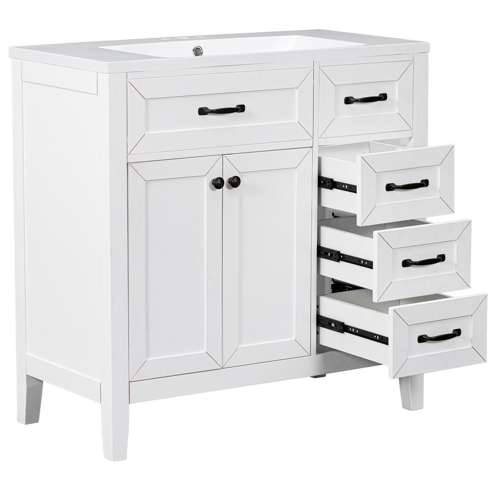 R&M Furniture Versatile Bathroom Vanity with Stylish Sink and Ample Storage