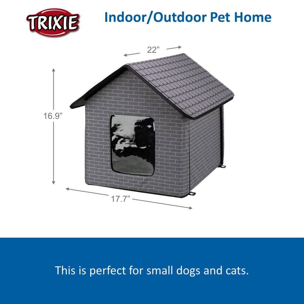 TRIXIE TRIXIE Insulated Outdoor Pet House, Waterproof Material, For Small Dogs and Cats, Feral Cats