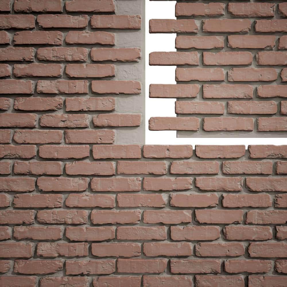 Ekena Millwork EverStone Aged Brick Faux Brick Panel