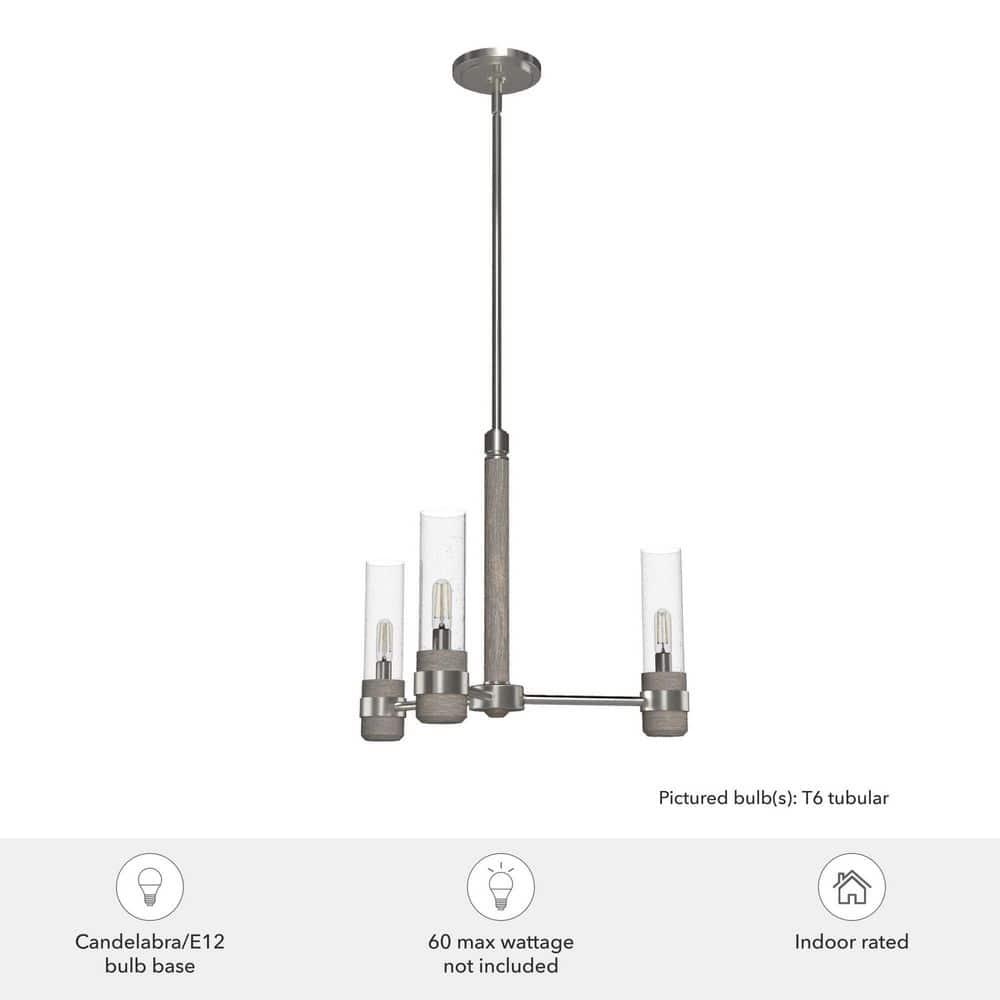 Hunter River Mill 3 Light Chandelier Ceiling Light Fixture
