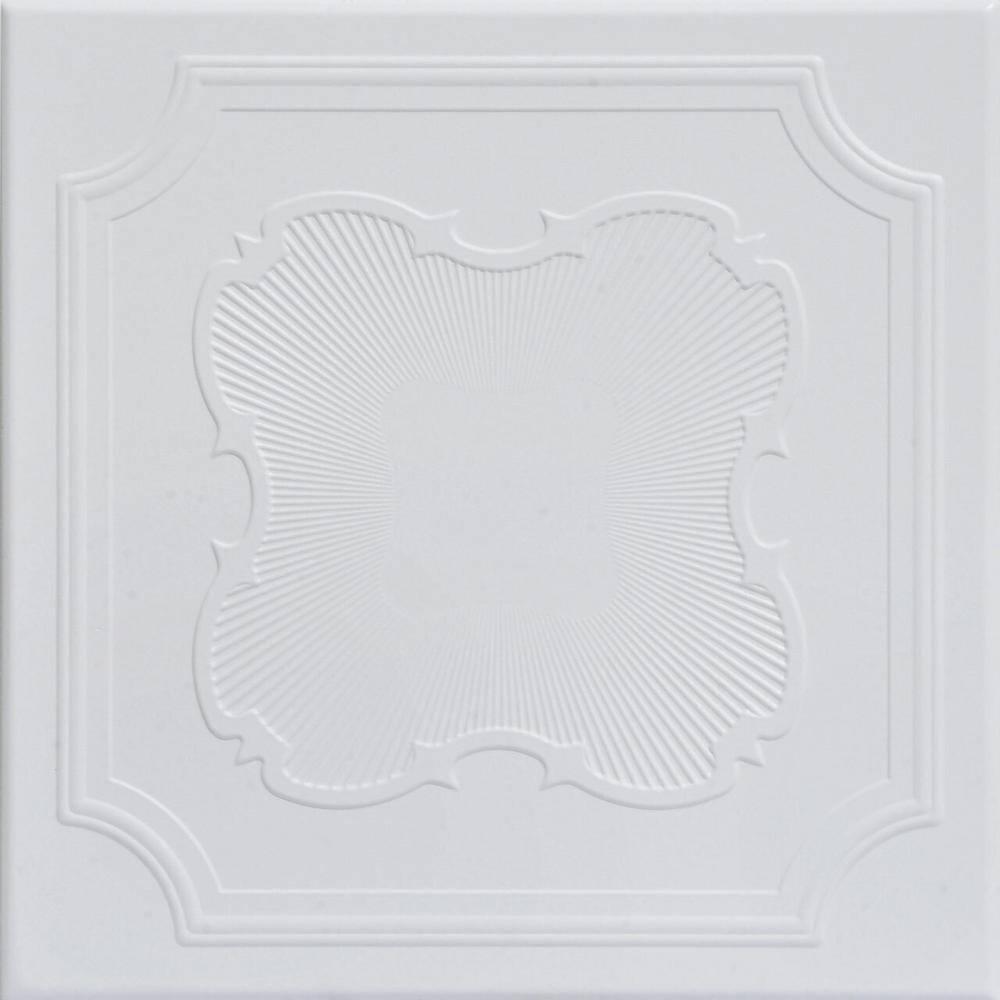 Coronado 1.6 ft. x 1.6 ft. Polystyrene Glue-up Ceiling Tile (Set of 96)