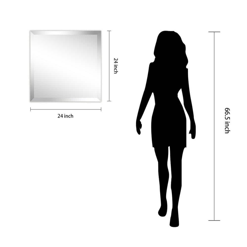 Empire Art Direct Frameless Beveled Prism Wall Mirror - Clear 24 in. x 0.39 in. x 24 in.