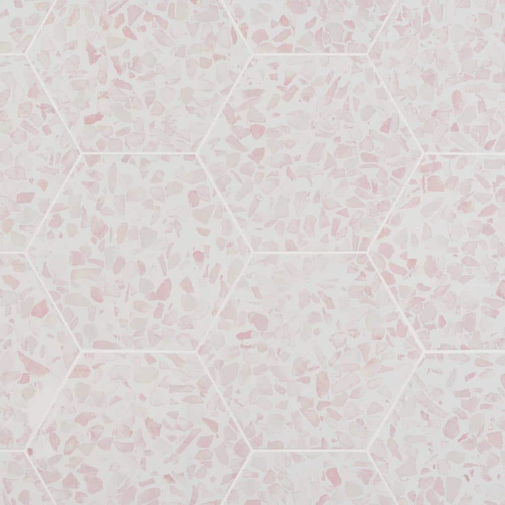 Jurassic Hex 9" Terrazzo Look Porcelain Floor & Wall Tile (8.07 Sq. Ft. / Case)