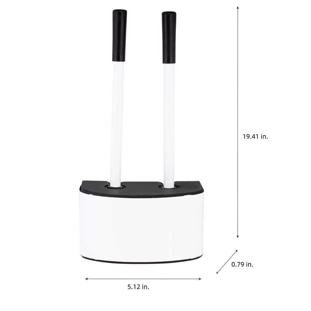 Bath Bliss Bath Bliss 2-In-1 Toilet Brush And Plunger Set In Metal