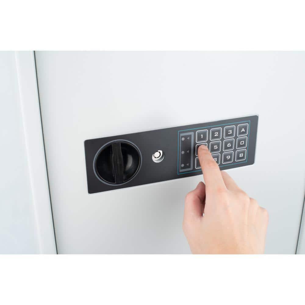 BARSKA 180 Key Dual Lock Deadbolt Cabinet Digital Wall Safe AX13350