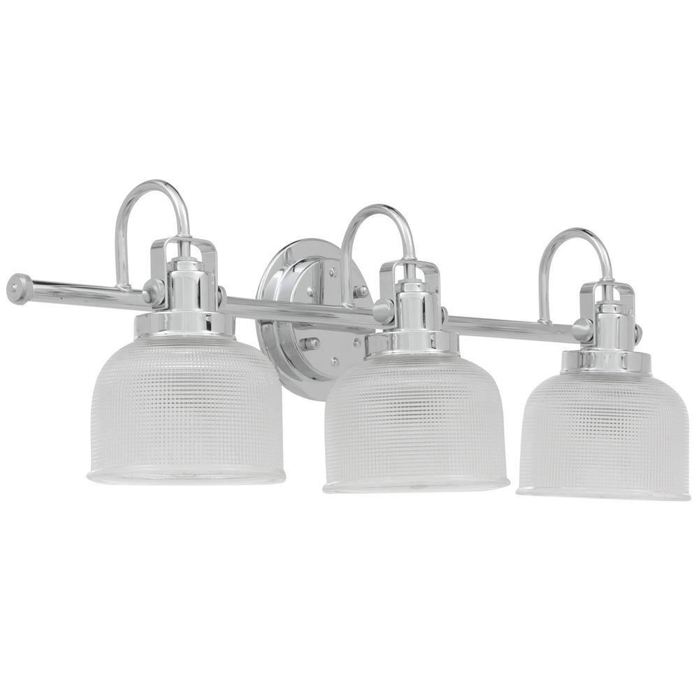 Rosser 3 Light Transparent Dimmable Vanity Light