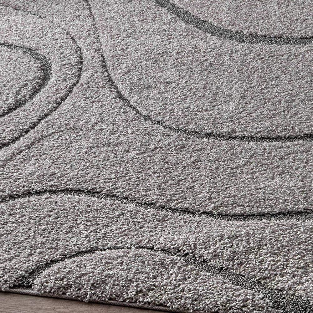 nuLOOM Carolyn Modern Shag Area Rug, 3' 3" x 5', Dark Gray