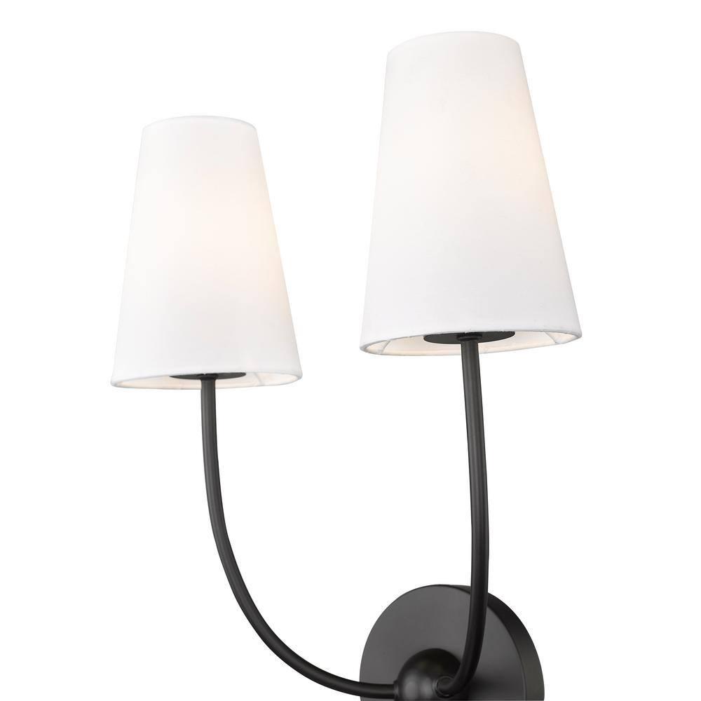 Z-Lite Shannon 2 - Light Sconce in  Matte Black