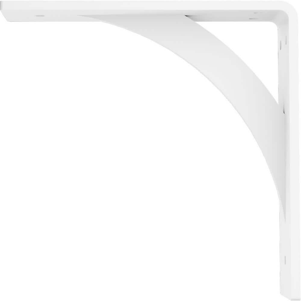 Ekena Millwork 2"W x 8"D x 8"H Legacy Steel Bracket, White Primer
