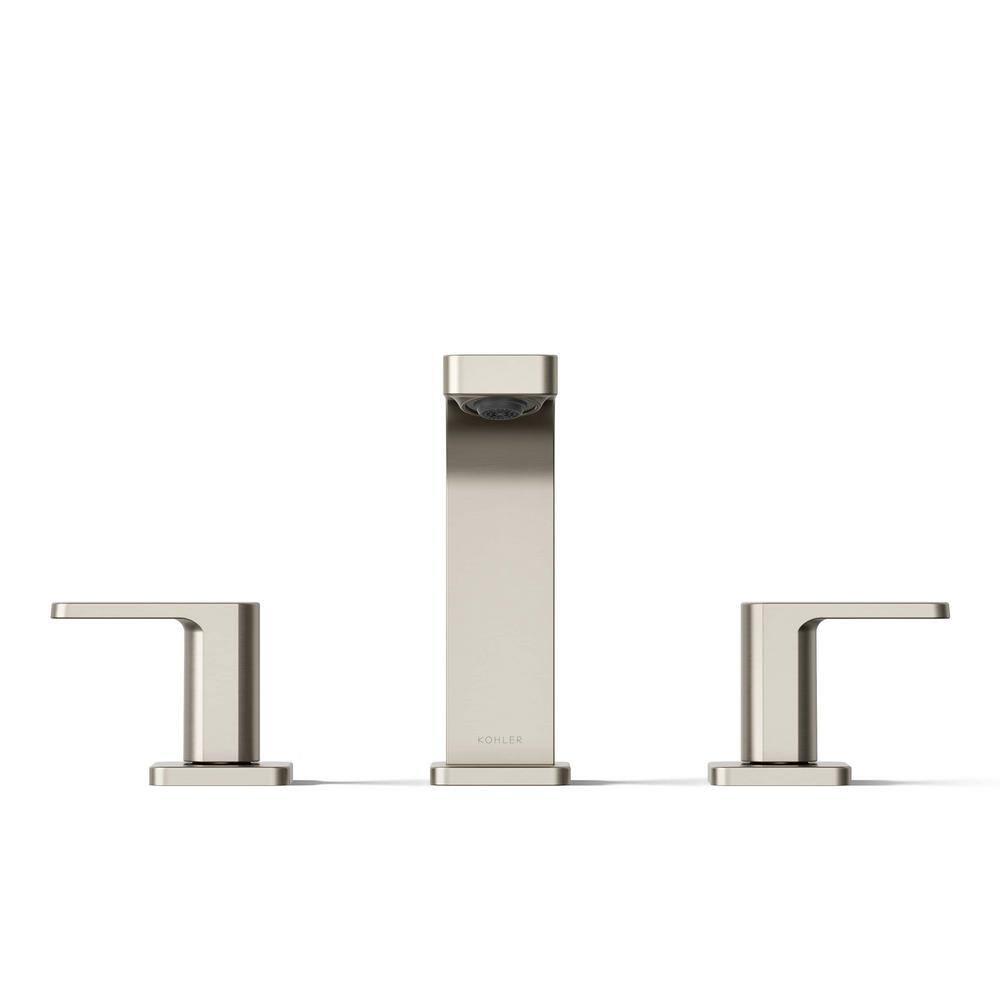 Kohler ® Parallel ® Widespread Nickel Bathroom Sink Faucet and Handles