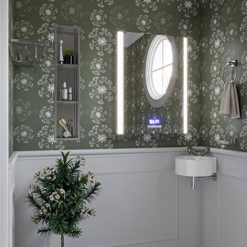 Alfi Brand ABC121 Alfi Brand 12'' White No Oval Bathroom Sink with Overflow