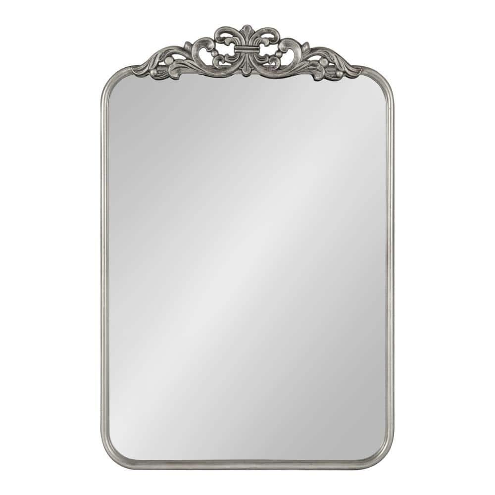 Kate and Laurel Laubry Ornate Framed Wall Mirror, 20x30, Silver