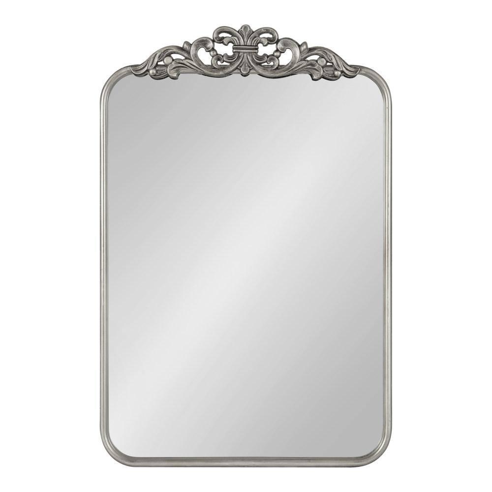 Kate and Laurel Laubry Ornate Framed Wall Mirror, 20x30, Silver