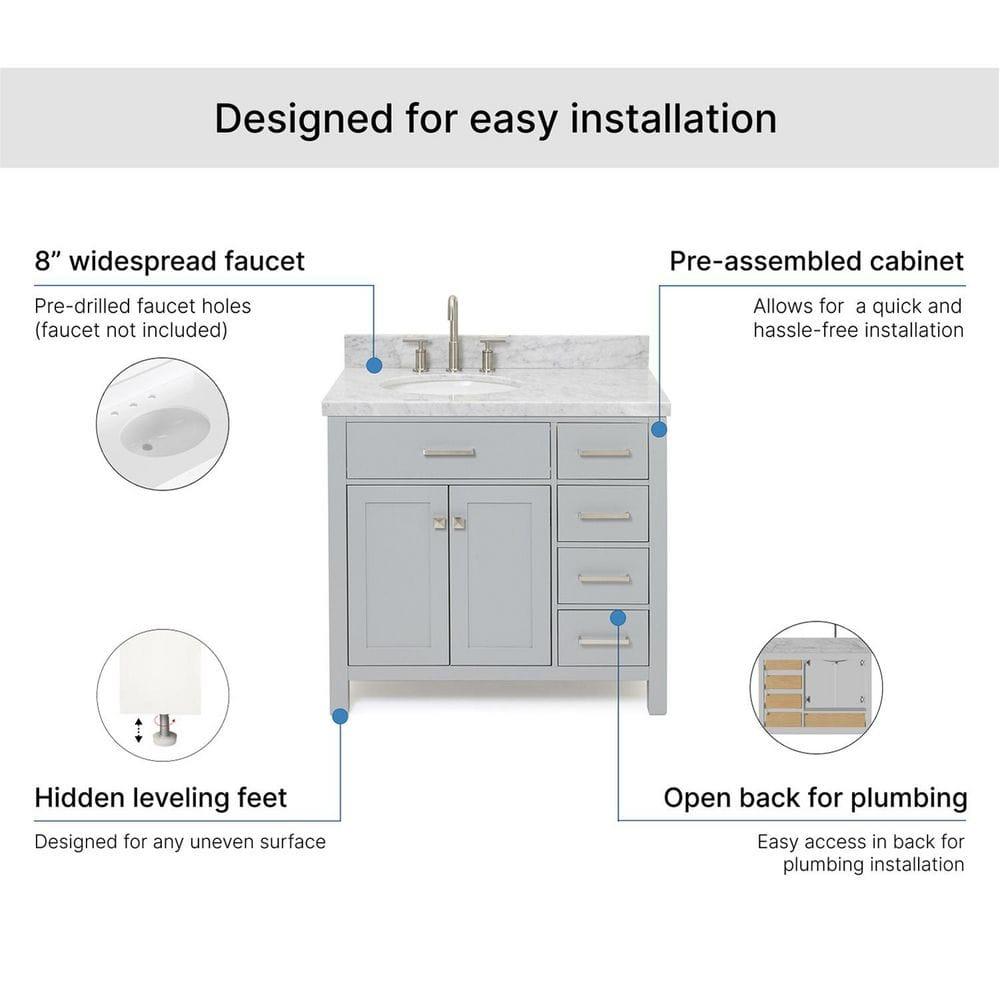 Parvez 36.25'' W Single Vanity