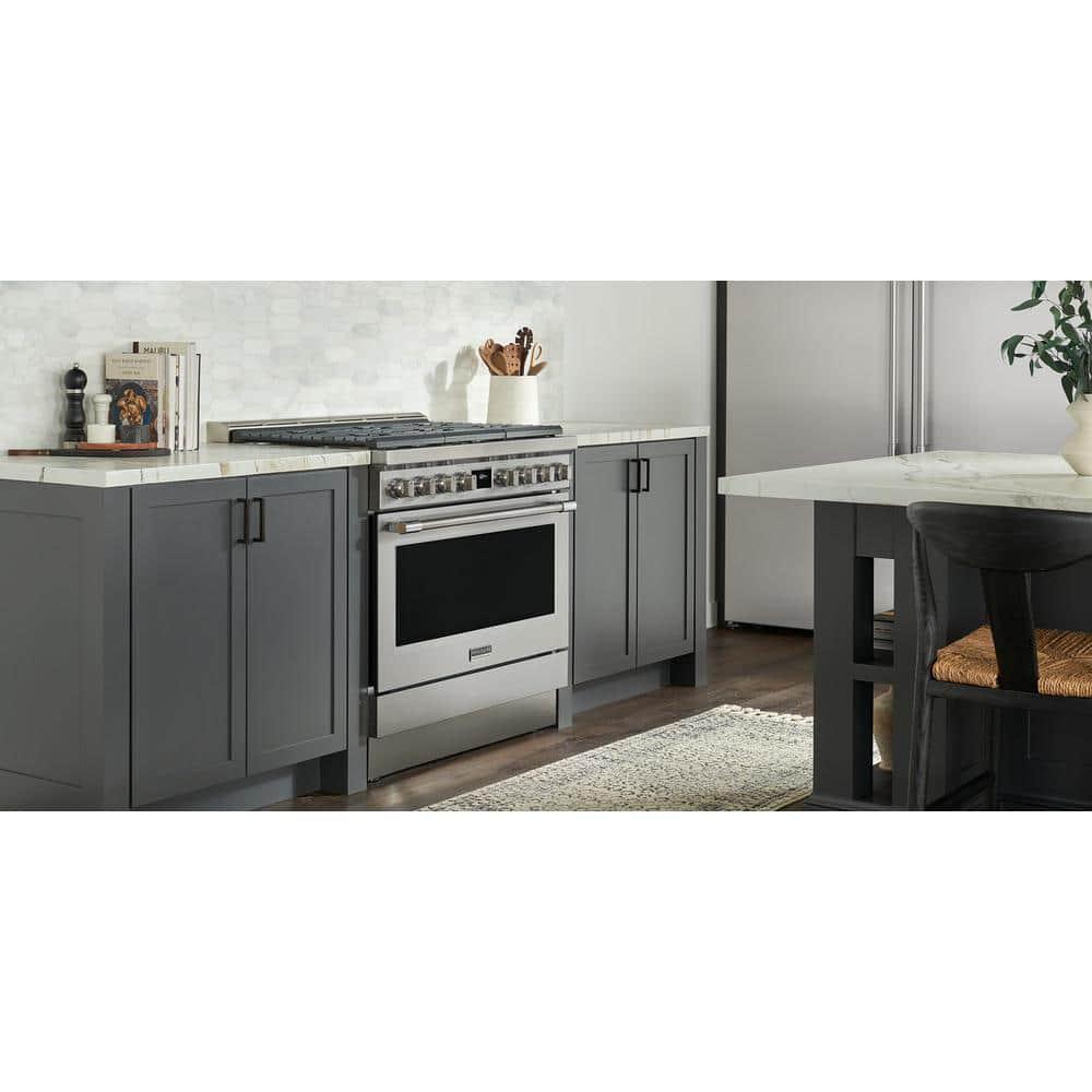 Frigidaire Pcfg3670a 36" Wide 4.4 Cu. Ft. Free Standing Gas Range - Stainless Steel