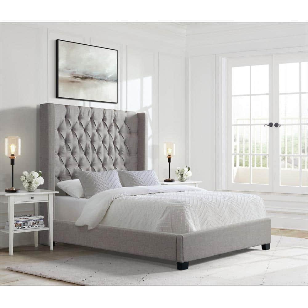 Arden Upholstered Wingback Bed
