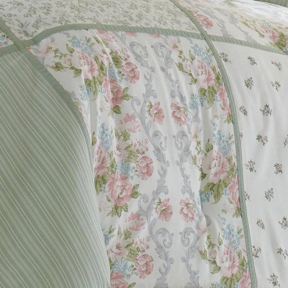 Laura Ashley Laura Ashley Harper Green Cotton Comforter Set